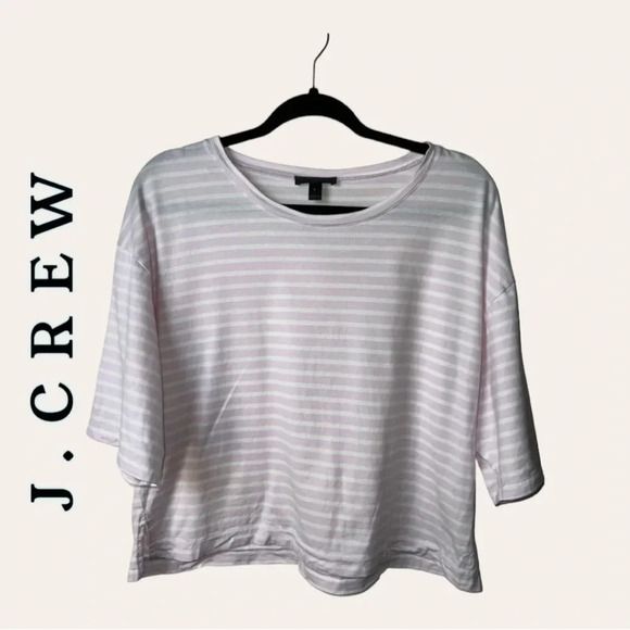 0176W. J. CREW SHORT‎ SLEEVE TOP STRIPES SIZE SMALL - Picture 1 of 12